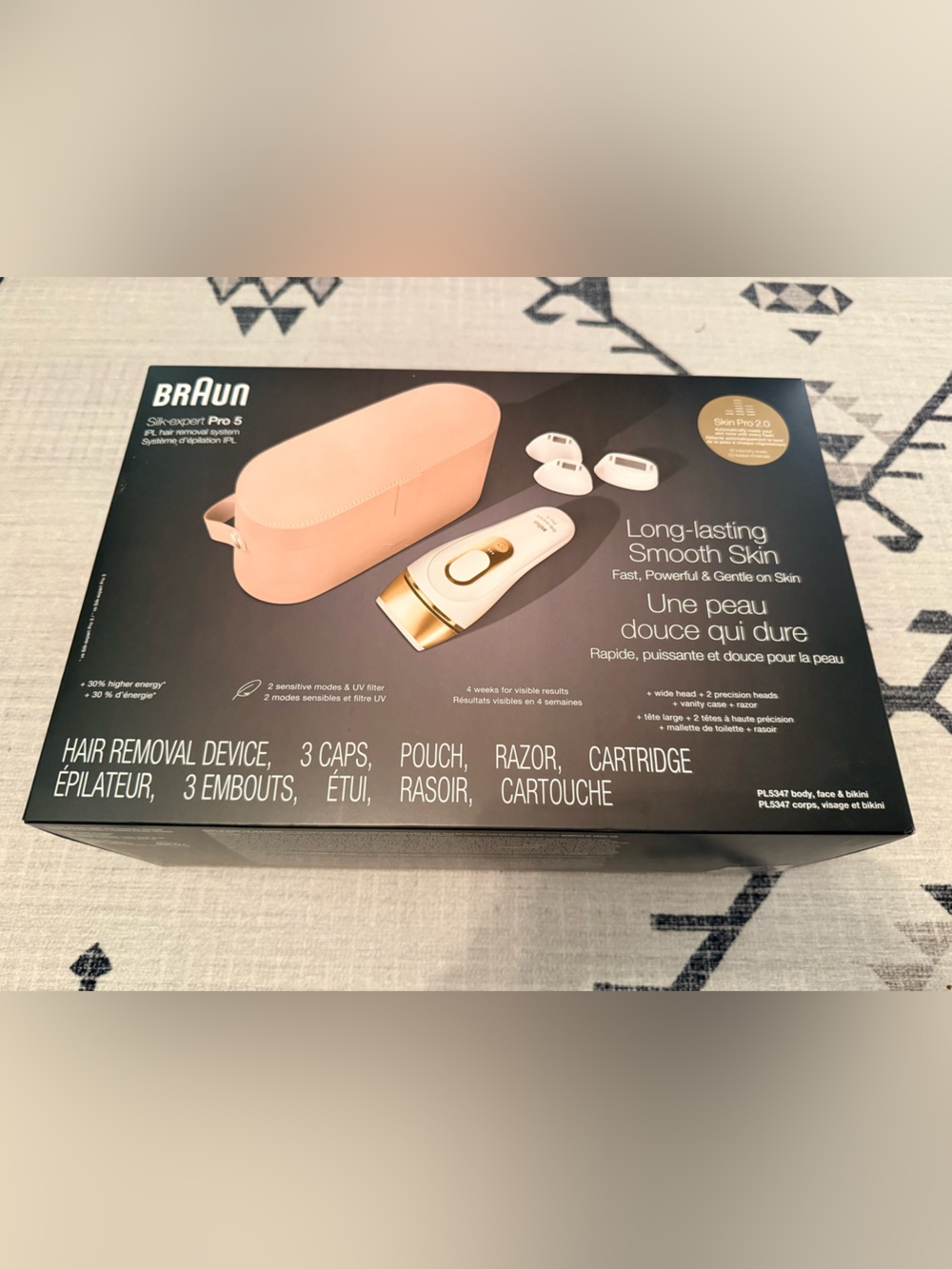 Braun Silk-expert Pro 5 IPL Hair Removal Kit (PL5347) - Factory Sealed, NWT